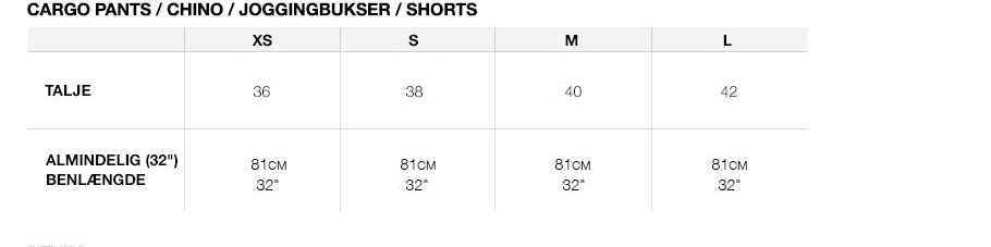 Superdry størrelsesguide