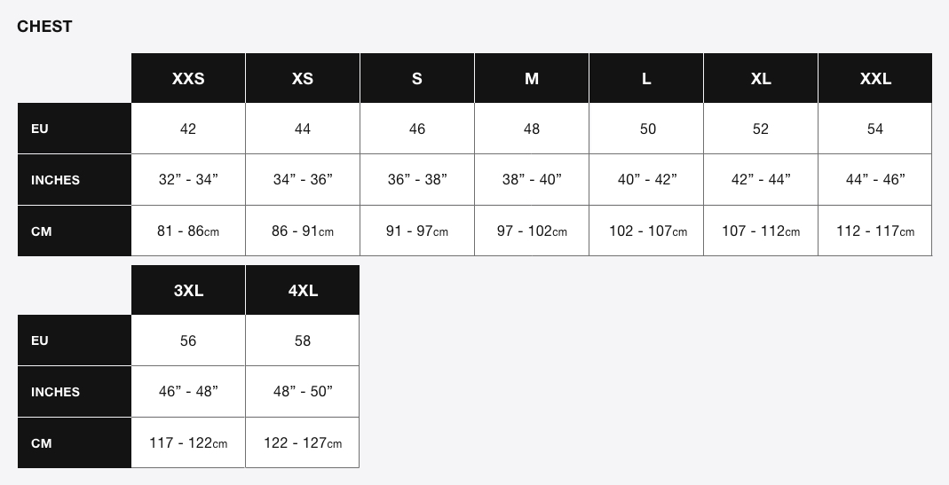 superdry size table