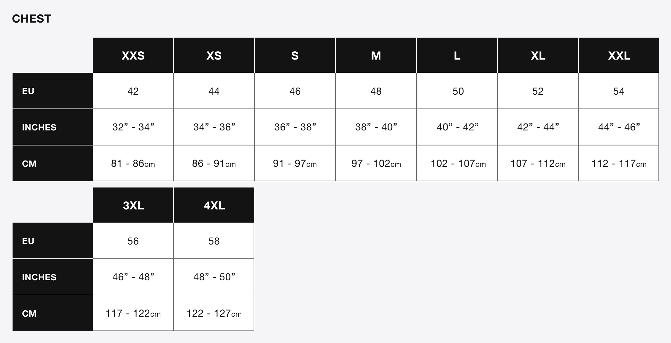 Superdry Size Chart