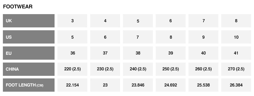 superdry size chart shoes - Pflag