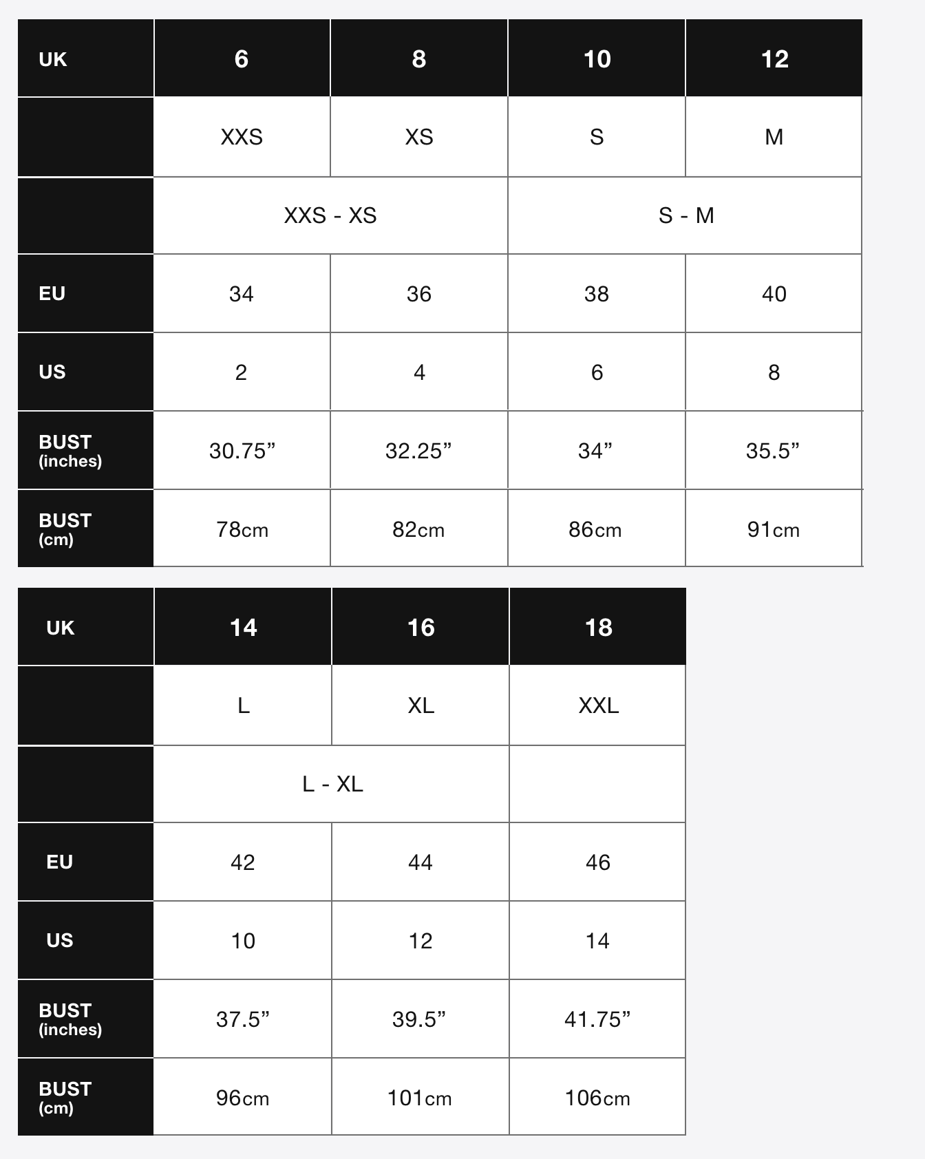 Superdry Size Chart Us