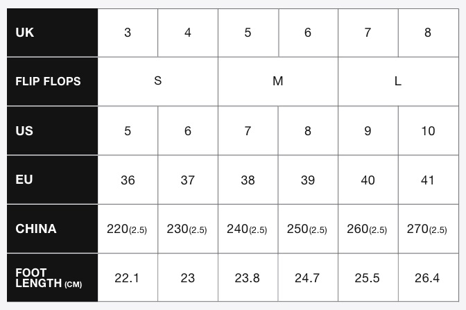 superdry size table