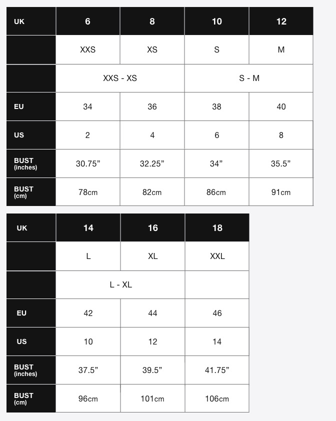 Superdry Footwear Size Chart